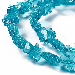 Transparent Electroplate Glass Beads Strands&nbsp;GLAA-C023-03C