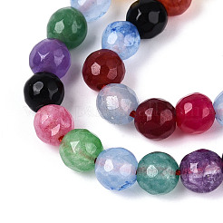Dyed Natural White Jade Beads Strands&nbsp;G-T139-6mm-60-02