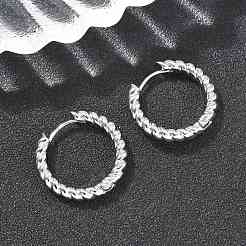 Brass Hoop Earrings&nbsp;EJEW-D320-22P