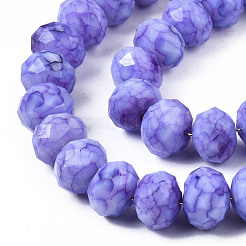Opaque Baking Paint Glass Beads Strands&nbsp;EGLA-N006-009B-A11