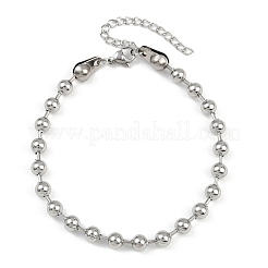 4Pcs 304 Stainless Steel Chain Bracelets & Cuff Bangles Sets for Women Men&nbsp;BJEW-F505-02P