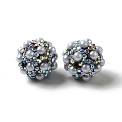 Polymer Clay Rhinestone Beads&nbsp;RGLA-D050-01