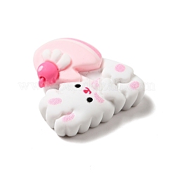 Lovely Rabbit Opaque Resin Decoden Cabochons&nbsp;LS-RESI-B012-03B