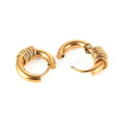 PVD Vacuum Plating 304 Stainless Steel Huggie Hoop Earrings&nbsp;EJEW-JE04192-01