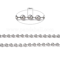 Tarnish Resistant 304 Stainless Steel Ball Chains&nbsp;CHS-A002B-6.0mm