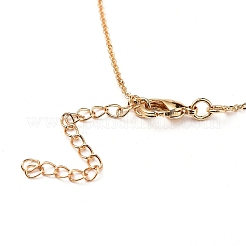Letter Brass Initial Pendants Necklaces&nbsp;NJEW-JN02584-03