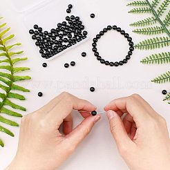 100Pcs Grade A Natural Tourmaline Round Beads&nbsp;G-OC0003-03