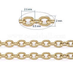 PVD Vacuum Plating 304 Stainless Steel Cable Chains&nbsp;CHS-F007-01G-B