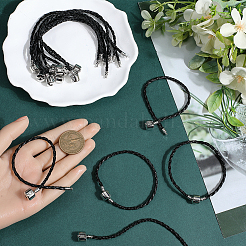 20pcs Braided PU Leather Cord Bracelet Making&nbsp;MAK-SC0001-30B