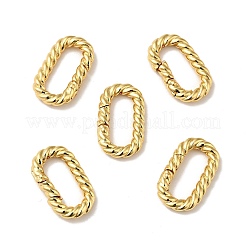 Brass Spring Gate Rings&nbsp;KK-J301-13G