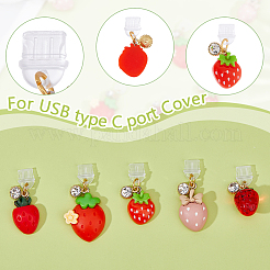 10Pcs 5 Style Plastic Mobile Dustproof Plugs&nbsp;HJEW-DC00061