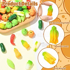 9Pcs 9 Styles Opaque Resin Cabochons&nbsp;RESI-CJC0012-44