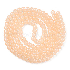 Baking Paint Imitation Jade Glass Round Bead Strands&nbsp;DGLA-Q021-6mm-41