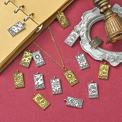 15Pcs 5 Styles Tibetan Style Alloy Pendants&nbsp;TIBEP-YW0001-76AG