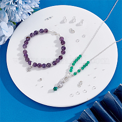 925 Sterling Silver Spring Gate Rings & Tube Bails & Lobster Claw Clasp & Open Jump Rings & Spacer Beads & Crimp Bead Cover&nbsp;FIND-PH0028-32