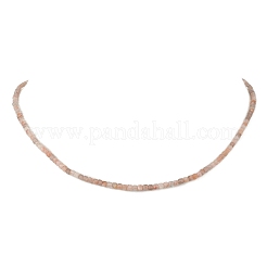 Natural Mixed Gemstone Faceted Cube Beaded Necklaces for Women&nbsp;NJEW-JN06285