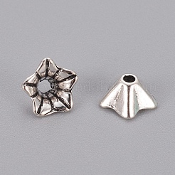 Tibetan Style Alloy Bead Caps&nbsp;K08T9042