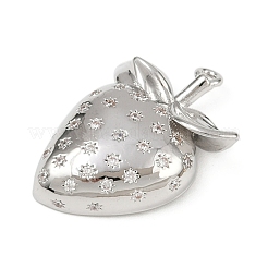 Brass Micro Pave Cubic Zirconia Pendants&nbsp;KK-R224-10P