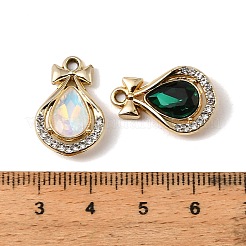 UV Plating Alloy Glass Pendants&nbsp;FIND-K032-27G