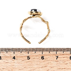 304 Stainless Steel Open Cuff Rings for Women&nbsp;RJEW-K258-17C-G