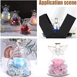 Glass Praying Angel Cover&nbsp;DJEW-WH0038-52