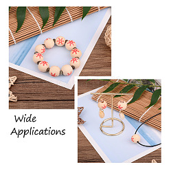 Natural Wooden Beads&nbsp;WOOD-TAC0010-02A