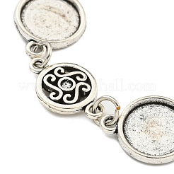 Antique Silver Plated Alloy Link Chain Bracelet Making&nbsp;MAK-K023-03G-AS