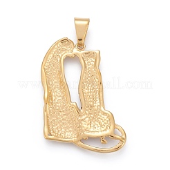 304 Stainless Steel Big Pendants&nbsp;STAS-I163-028AG