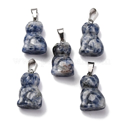 Natural Blue Spot Jasper Pendants&nbsp;G-B127-08P-02