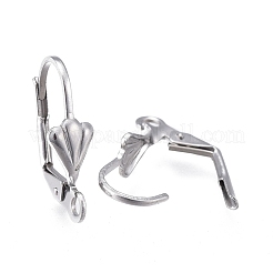 Tarnish Resistant 304 Stainless Steel Leverback Earring Findings&nbsp;STAS-K198-02P