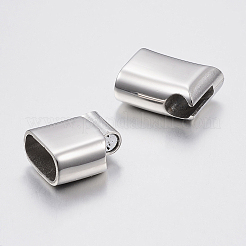 Tarnish Resistant Smooth Surface 304 Stainless Steel Magnetic Clasps with Glue-in Ends&nbsp;LS-STAS-N002-38