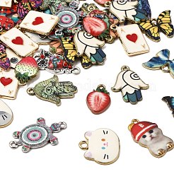 Alloy Enamel Pendants&nbsp;ENAM-XCP0001-50-1