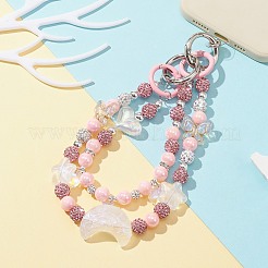 Heart & Moon & Star Acrylic Beaded Bag Straps&nbsp;AJEW-BA00109