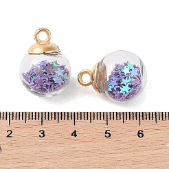 Glass Round Pendants&nbsp;GLAA-P063-01G-13