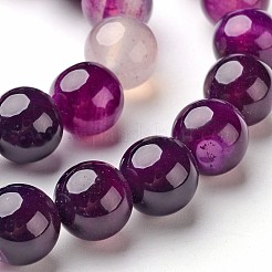 Natural Striped Agate/Banded Agate Beads Strands&nbsp;G-D845-01A-8mm