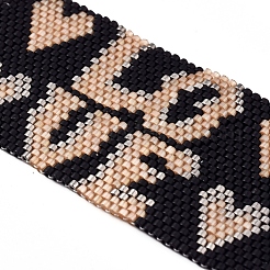 Adjustable Glass Seed Beads Braided Bead Bracelets for Valentine's Day&nbsp;BJEW-D442-19