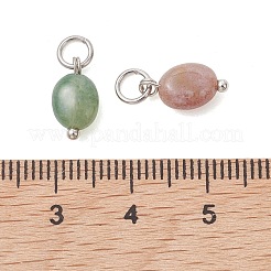 Natural Indian Agate Pendants&nbsp;PALLOY-JF05272