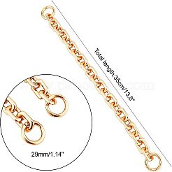 Bag Strap Chains&nbsp;PALLOY-WH0070-36G