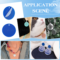 Opaque Acrylic Pendants&nbsp;SACR-WH0006-32C-01