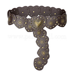 Vintage Alloy with Imitation Leather Chain Belts&nbsp;FS-WG26C2E-01