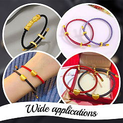 5 Sets Brass Cord Ends&nbsp;KK-BBC0009-28