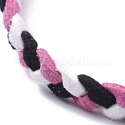Faux Suede Cord Braided Necklaces&nbsp;NJEW-JN02505-01