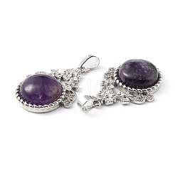 Natural Amethyst Pendants&nbsp;G-P498-01P-05
