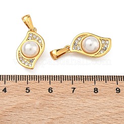 304 Stainless Steel Micro Pave Rhinestone Pendants&nbsp;STAS-C172-07G