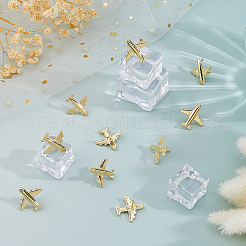 40Pcs Airplane Alloy Drawing Push Pins&nbsp;AJEW-FH0006-74G