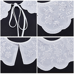 Detachable Polyester Lady's Embroidered False Collars&nbsp;AJEW-WH0348-51