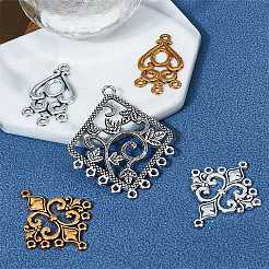 64Pcs 16 Styles Tibetan Style Alloy Chandelier Components&nbsp;PALLOY-SC0003-48