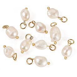 10Pcs Natural Cultured Freshwater Pearl Pendants&nbsp;PALLOY-TAC0218