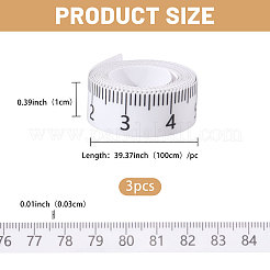 3Pcs PVC Adhesive Soft Tape Measures&nbsp;TOOL-FH0001-83