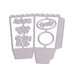 Pop Corn Box Frame Carbon Steel Cutting Dies Stencils&nbsp;DIY-F036-30